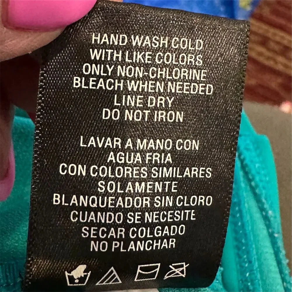 Catalina Women's Lace-up Plunge One Piece Swimsuit Blue XL - Picture 6 of 6